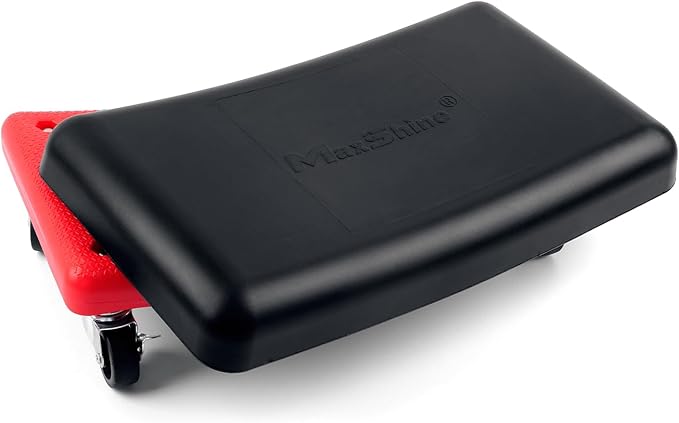 Maxshine Detailing Mini Creeper with Cushion | Mobile Rolling Utility Creeper Seat for Mechanics & Car Detailers | Comfortable Low Profile Seat for Car Cleaning, Polishing, Coating & Waxing