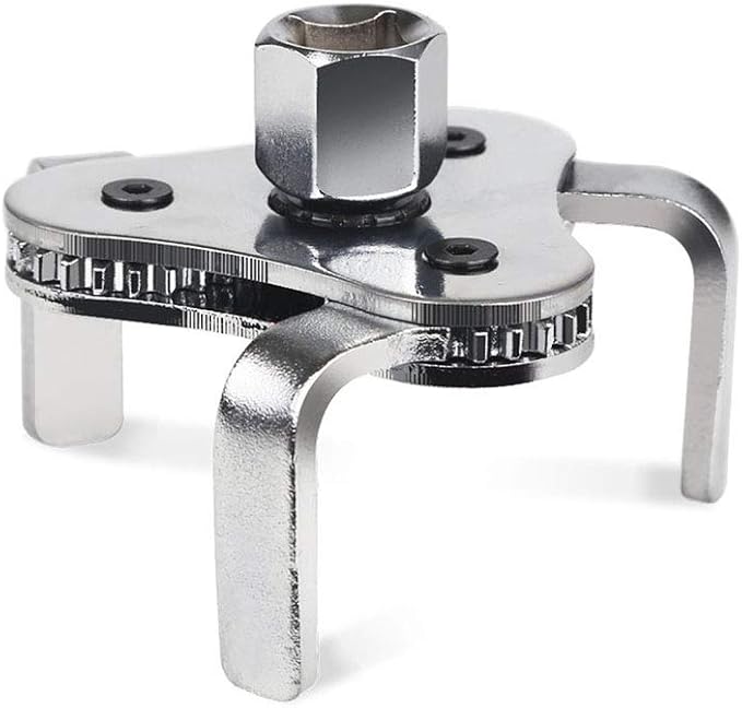 Universal Adjustable Oil Filter Wrench From 2-1/2 inch to 4.5 inch Oil Filter Wrench Tool Set With 3 Jaw