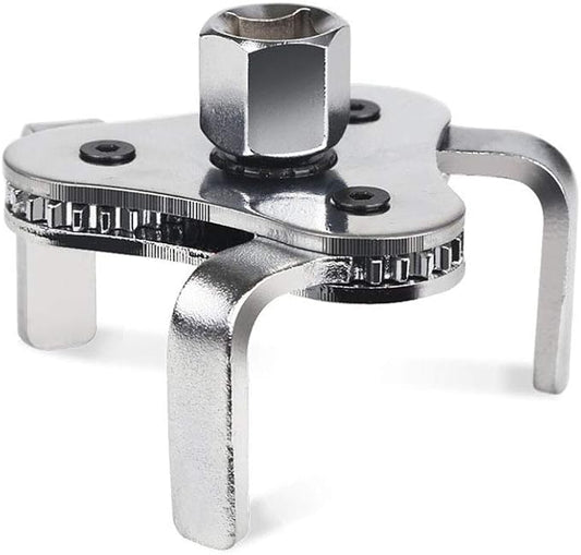 Universal Adjustable Oil Filter Wrench From 2-1/2 inch to 4.5 inch Oil Filter Wrench Tool Set With 3 Jaw