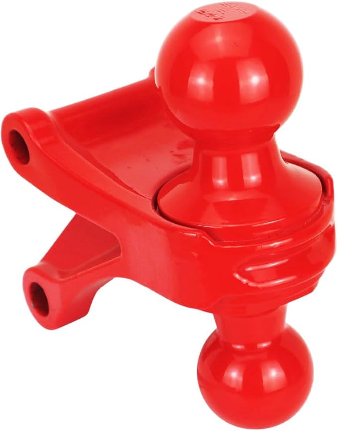 Shocker HD Max Air Hitch & Combo Ball, Fits 2" Hitch Red Combo 2" & 2-5/16" Balls
