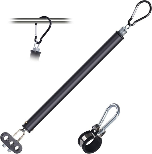 CheeMuii 16" Single Tender Spring Kit with 3-in-1 Air Line Holder and 3-Hole Clamp Holder Heavy Duty Tender Spring for Semi Truck Air Lines Kit with 2 Style Air Line Holders for Truck Trailer Tractor