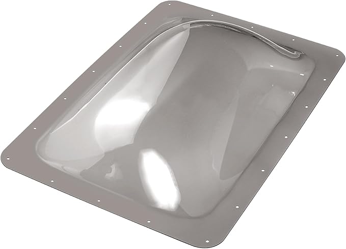 XMK RV Skylight Replacement,18" x 26" Camper RV Skylight Cover Outer Dome Fit Standard 14" x 22" Openings,RV Shower Skylight Replacement Cover for Roof Camper Trailer Fifth Wheel Motorhome,Smoke Gray