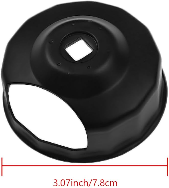 HDBUBALUS Oil Filter Wrench Tool for Harley, Oil Filter Cap Removal Tool Socket For 1984-later Harley Motorcycle Oil Change Filters with 76 x 14 Flutes (Except '15-later XG)