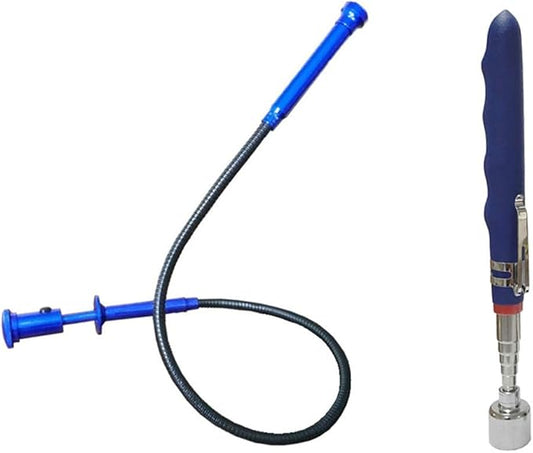 20lb Telescopic magnetic, flexible claw grabber pickup tool picker,spring claws with LED lights,magnetic pickup tool,grabber used to pick up Small items, small toys,garbage.