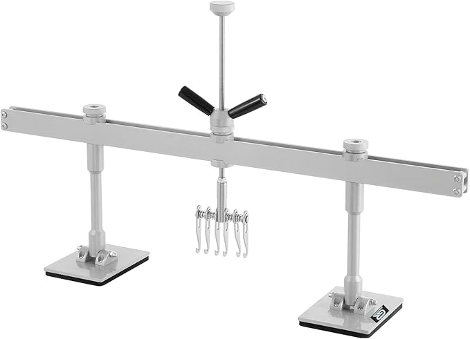 Car Dent Bar Hand Puller Pull Lever Pulling Kit Removal Hammer Repair Auto Body Tool (Silvery)