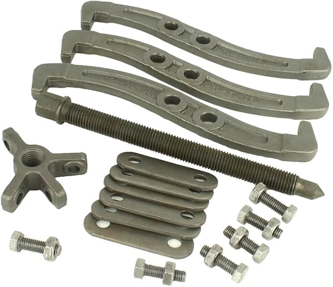 8" Gear Puller,3 Jaw Puller for Pulley Gear Bearing Flywheel Removal,2 Jaw / 3 Jaw Puller with Reversible Jaws, Bearing Puller Suitable for Automotive Repair and Industrial Maintenance (8in)