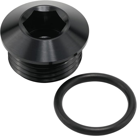 10AN 10 ORB O-ring Seal Boss Socket Port Plug Block Off Fitting Adapter Aluminum Black