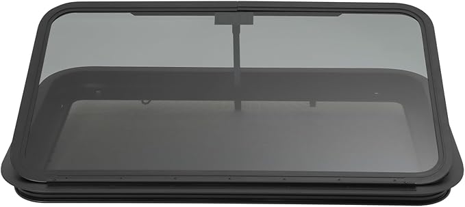 RV Exit Window, 36" W x 20" H Aluminum Alloy Push Out Camper Window with Tempered Glass & Screen, RV Camper Emergency Escape Window for Campers, Trailers