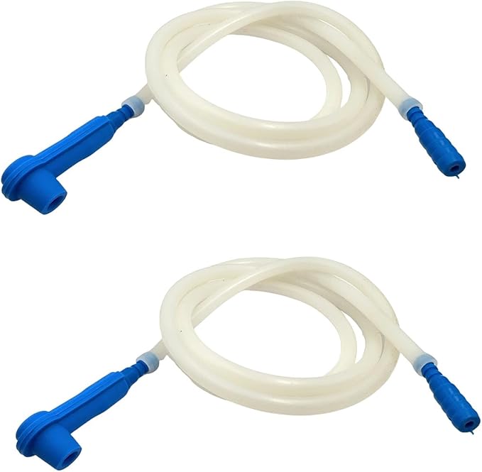 2PCS 1.2M/3.93 Ft Brake Fluid Bleeder Hose, Auto Brake Bleeding Change Hose Oil Fluid Extractor Bleeder Tool with Adapter Universal Replacement Tube for Car Motorcycle Braking System Repair Tool