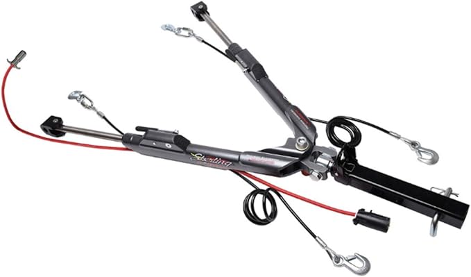 Roadmaster Sterling All-Terrain Tow Bar and Baseplate Combo with LED Bulbs & Even Supplemental Braking System fits 2018-2025 Wrangler JL with LED Taillights | Includes Decal