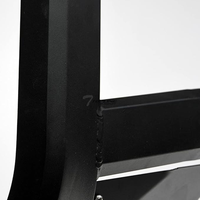 Matte Black AVT Style Aluminum LED Light Bull Bar Brush Push Front Bumper Grill Grille Guard with Skid Plate Compatible with 07-09 Jeep Wrangler JK