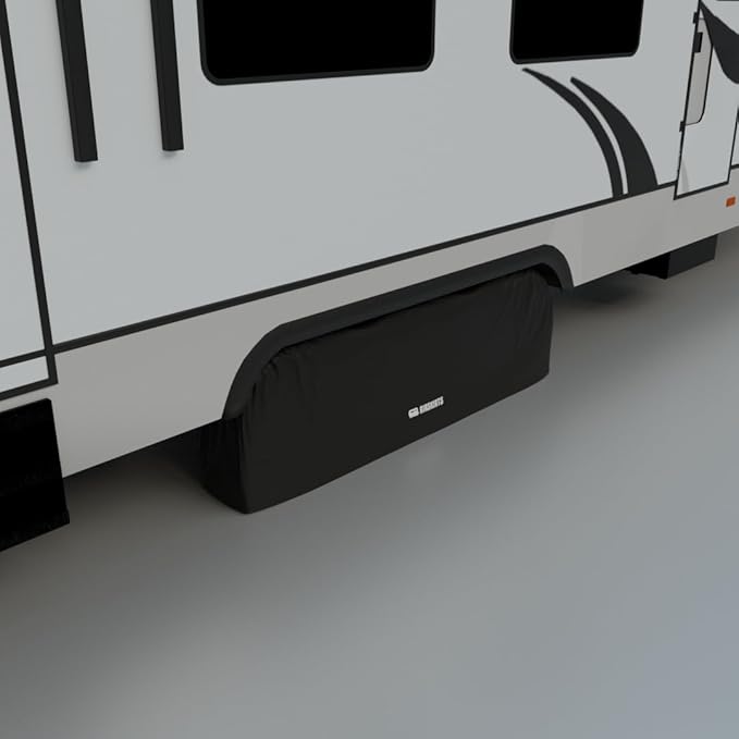 Triple-Axle RV Tire Covers for Trailers, RVs, Campers, Waterproof and UV Resistant, Thick 600D Oxford Polyester Material, Durable Protection, Fits 27"-30" Tires, RV Tire Covers Set of 2