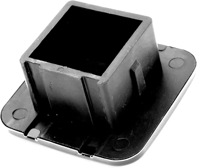 eVerHITCH USA Metal Flag Hitch Cover (Fits 2" Receivers, Black Chrome)