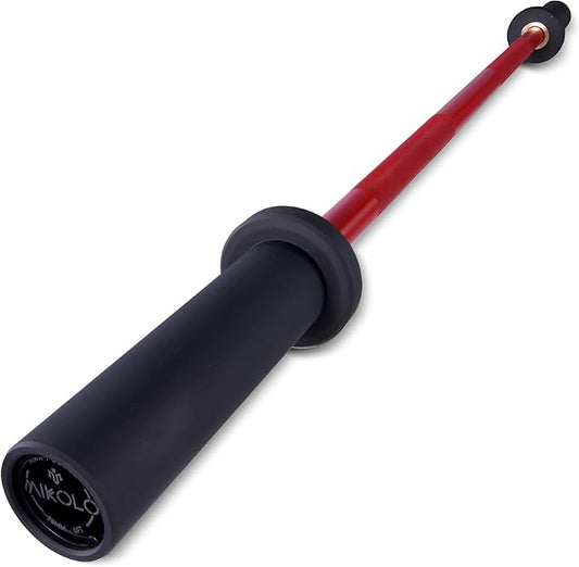 Mikolo 7ft Olympic Barbell, Barbell for Weightlifting and Powerlifting 45lb, Olympic Bar for 1500lbs Capacity, Weight Bar Fit 2” Standard Weights