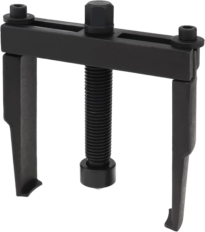 ChgImposs Universal Two Jaw Carbon Steel Bearing Puller for Flywheel/Removal Small Bearing/Timing Belt Pulley with Chrome Vanadium Steel Support Foot, Heavy Duty Bearing Removal Tool