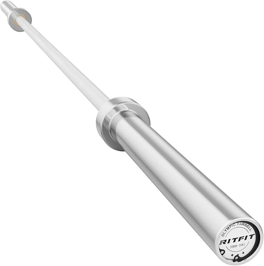 RITFIT 7FT Olympic Barbell for Strength and Weightlifting Training - 2 Inch Olympic Bar for Squat, Deadlift, Bench Press, Curl, Overhead Press - 500lbs/1000lbs/1500lbs Capacity