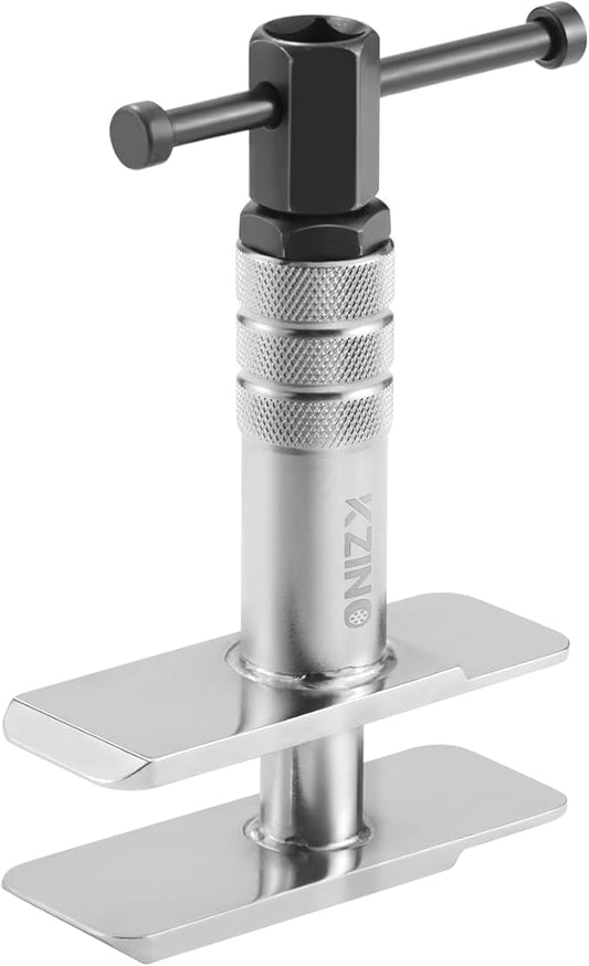 KZINO Heavy Duty Brake Caliper Compression Tool - Universal Motorcycle & Auto Caliper Spreader, Piston Compressor & Brake Pad Press Tool Kit