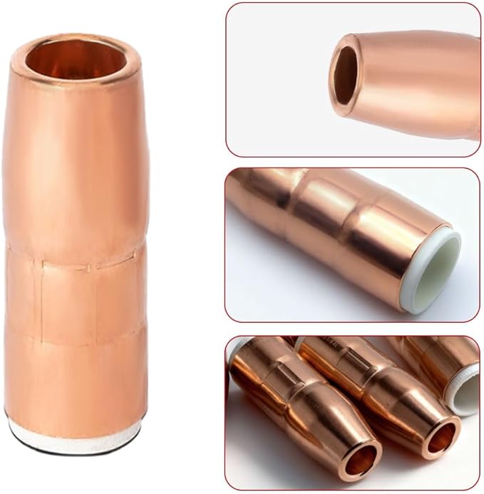 5PK N-A5818C Nozzle Large 5/8 Orifice 1/8 Recess For Bernard MIG Welding Guns for Mliier MDX-250 Acculock S N-A5818CM