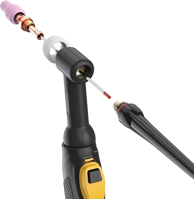 TOOLIOM TIG Tungsten Welding Tungsten Electrodes Tungsten 1/8" x 7" (Red,Ewth-2) 10-Pack