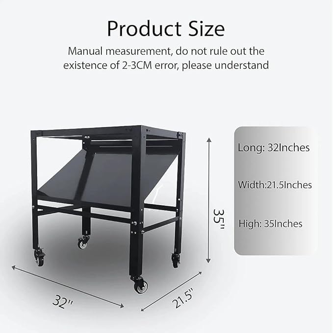 Plasma Cutting Table with Wheels,Portable, Spark-Proof, Suitable for Plasma and Laser Cutting