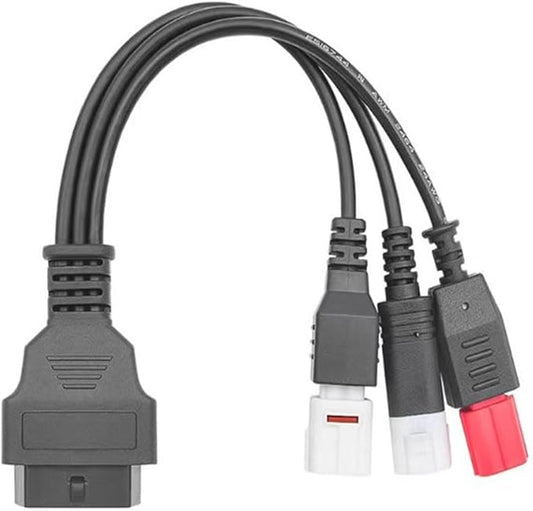 3pin 4pin 6pin to 16pin Connector Cable 3 in 1 OBD2 Diagnostic Adapter Conversion line Fit for Yamaha Honda Euro5 Motorcycle