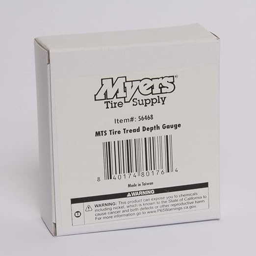 Myers Tire Supply Color Coded, Heavy Duty Professional 1/32 inch Increment Tire Tread Depth Gauge with Durable case, Identifies Tire Wear, Professional or Home Auto Mechanics