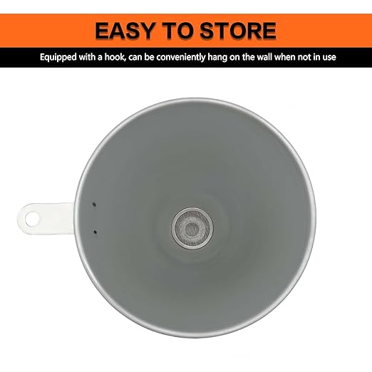 24.8" Steel Bendable Universal Spout Funnel with Filter for All Automotive Oils, Flexible Long Funnel for Transmission Fluid, Diesel Fuel and Other Liquids with Gloves