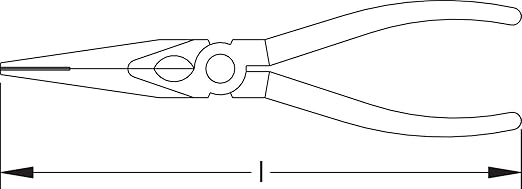 CS Unitec EX611-7A Non-Sparking Aluminum Bronze (Albr) 180Mm(7-3/16In) Long Nose Pliers