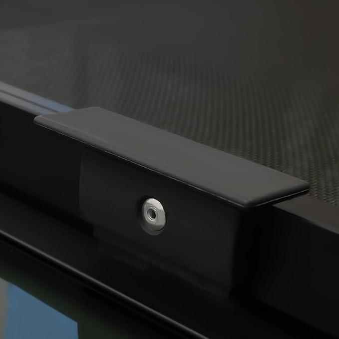 RV Window, Teardrop Horizontal Slide Black RV Window, Vertical Sliding RV Window 24" W X 20" H Horizontal Sliding Window Camper Trailer Window Horizontal Sliding Replacement Glass W/Trim Ring