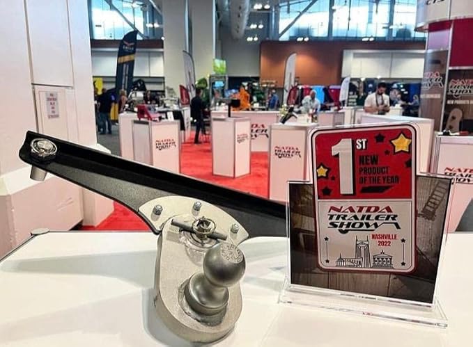 GEN-Y GH-21004 GoosePuck 5" Offset Gooseneck Ball for OEM Puck Mount System fits RAM 2013 to Current - 25,000 LB Towing Capacity