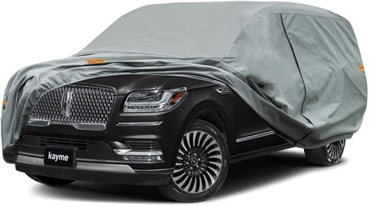 Kayme Heavy Duty SUV Car Cover Custom Fit Lincoln Navigator L LWB Waterproof All Weather for Automobiles, Full Exterior Covers Sun Rain UV Protection.（Deliver About 3-10 Days）