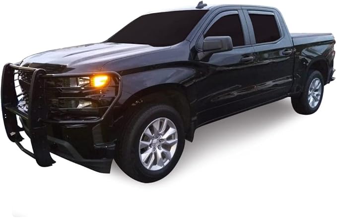 Black Horse Off Road Grille Guard Modular Black Compatible with 2019-2021 Chevrolet Silverado 1500/2022 Chevrolet Silverado 1500 LTD (Excl. 2019 Silverado 1500 LTD)-17GT29MA