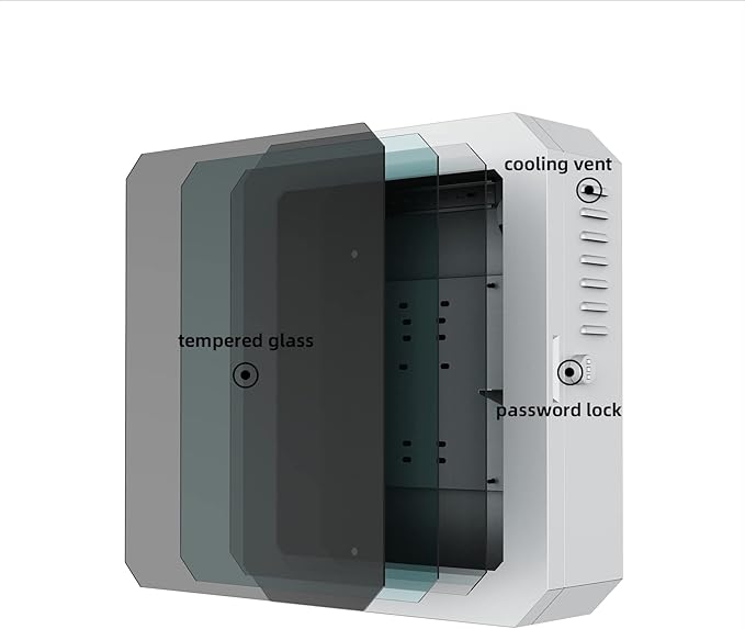 Charger Box for Tesla Gen 3, Outdoor Wall Charger Cover for Tesla Accessories, Rainproof Dustproof Wall Connector Charging Cable Organizer Tesla Charger Lock Box