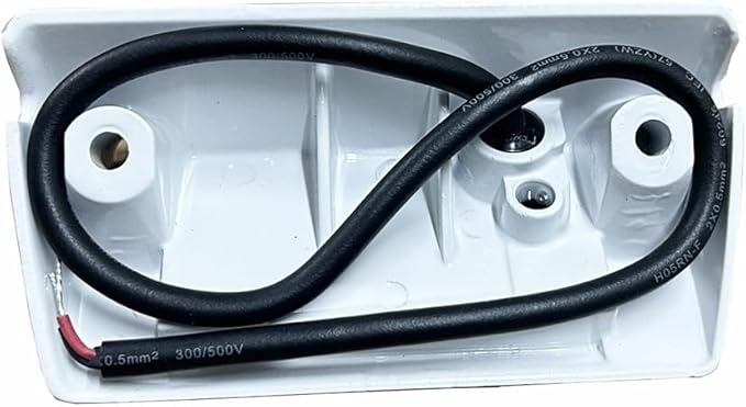 RV LED Porch Exterior Utility Lights, 5 inch Down Angle Flood Beam Awning Light, 3000K Warm-White 12V/24V DC 900 Lumen, White Finish Aluminum Housing, for RVs Trailers Campers, 1 Pack