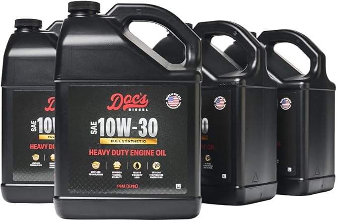 Doc's Diesel 10W-30 Full Synthetic Heavy Duty Diesel Oil DOCS10W30-4 | 4-Gallons