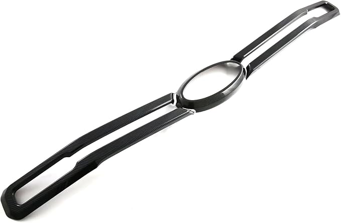 HIGH FLYING for Ford Ranger 2024 2025 Car Exterior Accessories Front Middle Grille Insert Bumper Overlay Carbon Fiber Style ABS 3pcs (Only Fit XLT/XL/XLS)