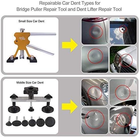 Super PDR Paintless Dent Repair Kit - 42Pcs Car Dent Puller for Small and Medium Car Dents and Ding Auto Dent Remover Tools
