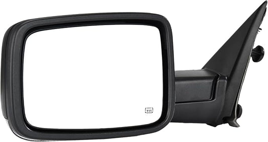 DWVO Left Driver Side Mirrors Compatible with 2009-2016 Dodge Ram 1500, 2010-2016 Ram 2500 3500 4500 5500, Door Mirror with Power Heated Led Turn Signal Puddle Light Manual Folding