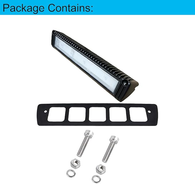 RV LED Porch Exterior Utility Lights, 13 inch Down Angle Flood Beam Awning Light, 3000K Warm-White 12V/24V DC 2700 Lumen, Black Finish Aluminum Housing, for RVs Trailers Campers, 1 Pack