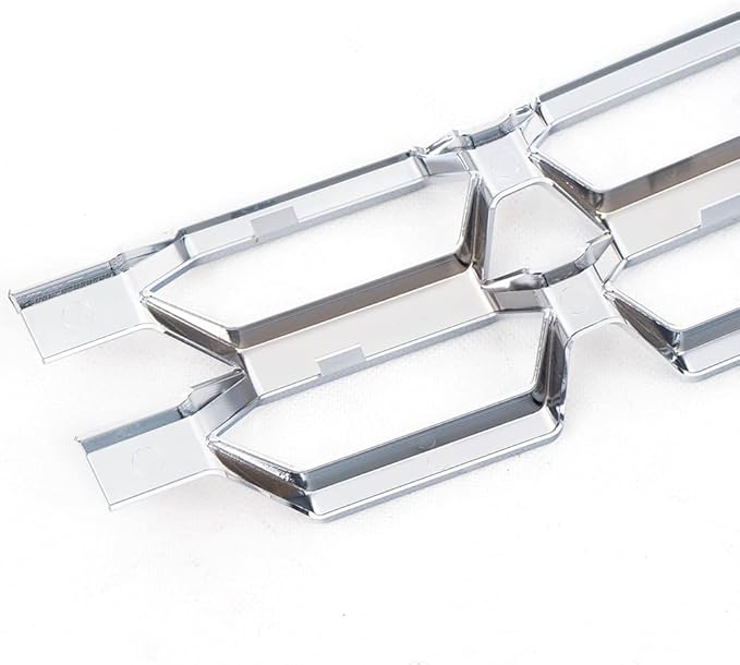 PIT66 2Pcs Grille Inserts Chrome Compatible with Chevy Silverado 1500 2016 2017 2018 Grill Guard Cover Snap On