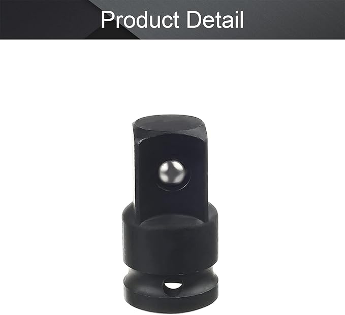 Utoolmart 1/2 Inch Drive (F) x 3/4 Inch (M) Impact Socket Reducer for Ratchet Wrenches, Female to Male, Cr-Mo