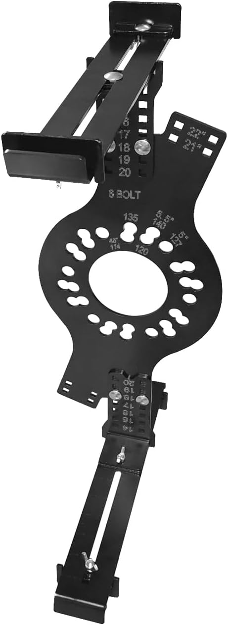 14"-22" Wheel Fitment Simulator Tool, 6 LugTire Rim Size Measuring Mockup Tool, Wheel Offset Measuring Tool