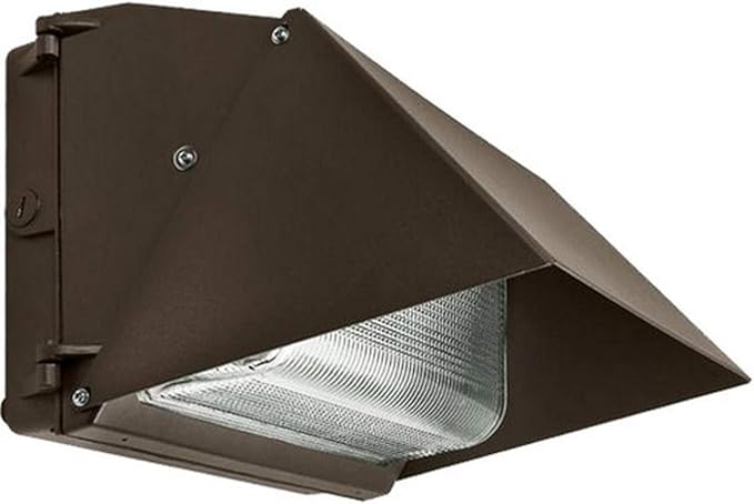Morris Products 71463B LED Large Classic Wallpacks Semi-Cutoff Visor Bronze, White
