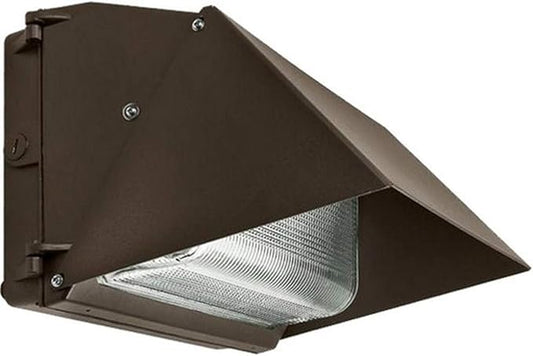 Morris Products 71463B LED Large Classic Wallpacks Semi-Cutoff Visor Bronze, White