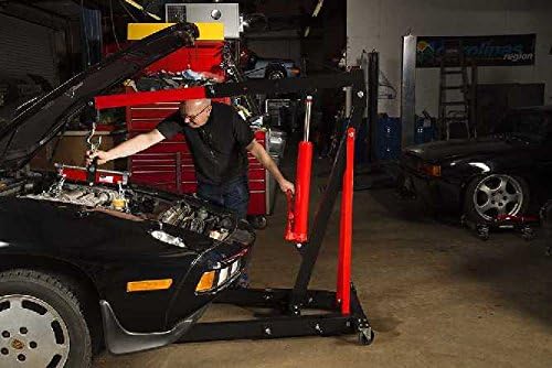 SUNEX TOOLS 5222 2-Ton Folding Engine Crane with Dual Pump Pistons