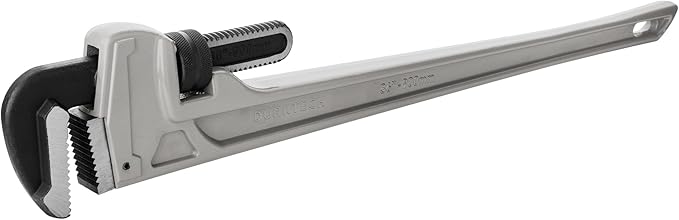 DURATECH 36-inch Heavy Duty Aluminum Straight Pipe Wrench, Adjustable Plumbing Wrench, Drop Forged, Exceed GGG standard
