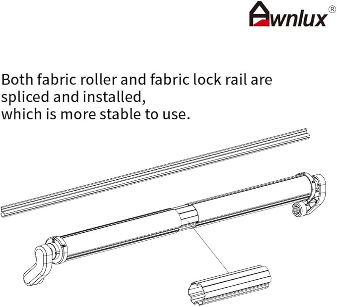 Awnlux Slide Topper Awning PRO MAX - White Modular Slide Out Awning Kit Slide Out Protection for RVs, Travel Trailers, 5th Wheels, and Motorhomes-15'6" (15'1" Fabric)