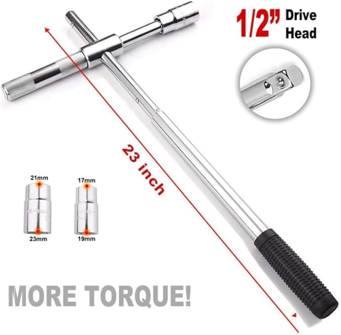 Modern Spare Tire Changing Ultra Kit for Dodge Challenger – Proprietary Scissor Jack Design with Dodge-Specific Jack Head & High-Leverage Cross-Wrench System for Easy Storage