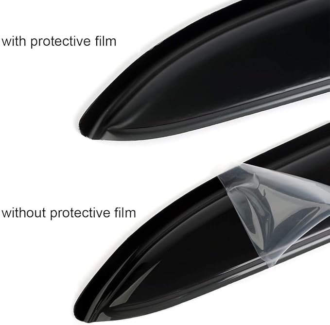 Rainproof Sunproof Window Wind Deflector,4pc Protective Replacements Rain Guards Set,Window Visor fit for 2014-2018 Chevrolet Silverado/GMC Sierra 1500/2500HD/3500HD with Extended Cab 94528