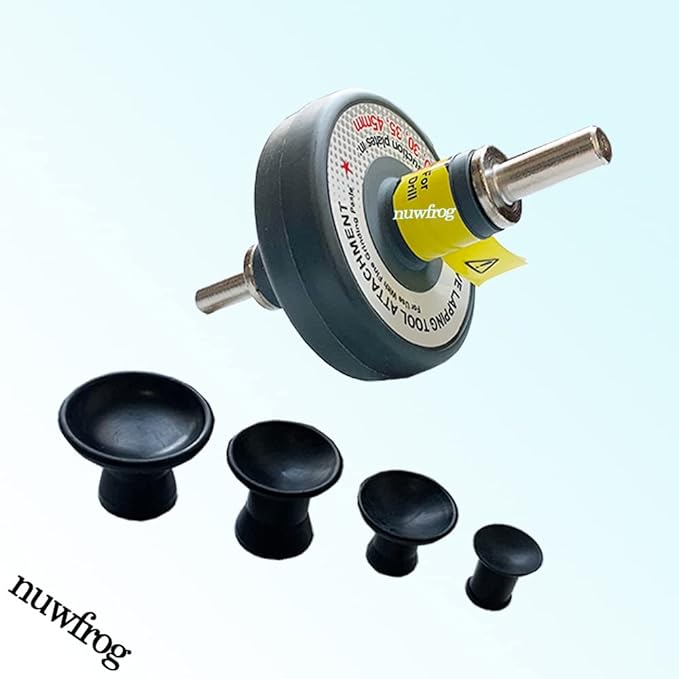 Valve Lapping Tool Attachment for use with Fine Grinding Paste Auto Repair Tool Parts kit for Engine Valve Lapper or Drill Valve Grinding Kit with 4 Suction Plates in（20,30,35,45mm）